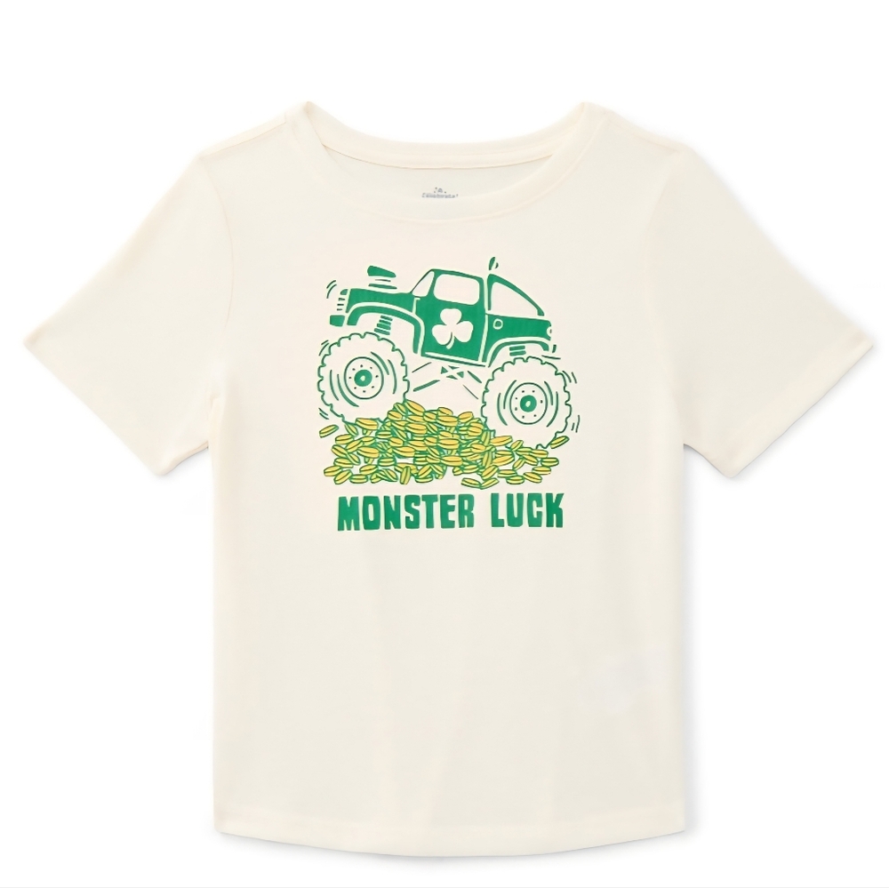 Saint St Patricks Day Monster Luck Kids Shirt 5T Toddler Shirt